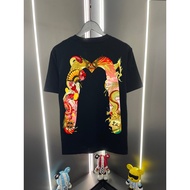T-shirt Evisu/T-shirt Evisu Lelaki dan wanita T-shirt bercetak T-shirt leher bulat Baju kasual gaya 