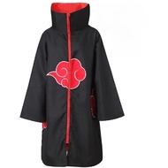 Akatsuki Uchiha Itachi Cloak for Kids Adult Long Black Robe Capes Halloween Carnival Cosplay Costume