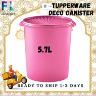 Tupperware Deco Canister  PINK 5.7L Food container Bekas kuih raya kedap udara Tong tall canister balang kuih raya