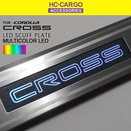 HC CARGO Toyota Corolla Cross RBG Light Sill Plate Scuff Plate Foot Door Side Step Led kicking Lamp Light Cover Bodykit