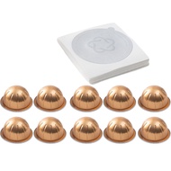 【i Cafilas】[NVCOC] (ไม่รวมผงกาแฟ) เปลือกแคปซูลกาแฟที่นำกลับมาใช้ใหม่ได้สำหรับ Nespresso Vertuo Next