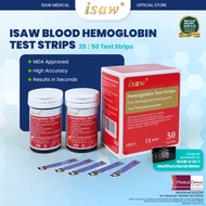 ISAW Jalur Ujian Hemoglobin 25/50 Keping | ISAW Hemoglobin Test Strips 25ct/50ct