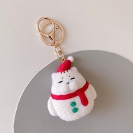 羊毛氈 - 雪人太貓鑰匙圈/別針/聖誕節/麋鹿/聖誕老公公/聖誕禮物