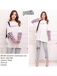 BELIEVE-NEW ATASAN OVERSIZED COMBI SALUR RAINBOW COTTON IMPOR LD 120-160CM E-6918 ❤️/ ATASAN WANITA 