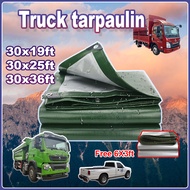 【Free Gift*5】36ft Tarpaulin heavy duty (with holes) 19x30ft 25x30ft 30x36ft Truck tarpaulin Multipur