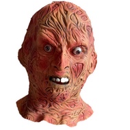 หน้ากากผี Burning Face Latex High-end ตกแต่งงานปาร์ตี้ แต่งกายวันวันฮาโลวีน แกล้งคน Halloween prank mask Monster Zombie