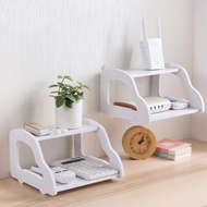 2-tier wifi modem shelf