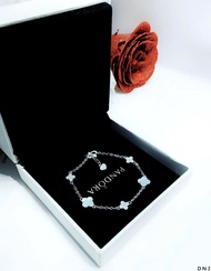 Lắc tay bạc cỏ 4 lá đủ màu - Shop bạc Nhật Duy - Phụ Kiện