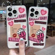 CASE CASING CLEAR CASE PINK HAPPINESS FOR SAMSUNG A20 A20S A21S A22 A24 A25 A25 A31 A32 A33 A34 A35 