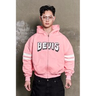 BEVIS HOODIE ZIP (PINK) - BEVIS ZIP HOODIE (PINK)