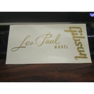 Gibson Les Paul PVC Sticker Gold