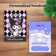 JM Creatink Personalized Notebook Writing / Composition Sanrio Hello Kitty Kuromi Customized with Na