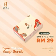 1pcs Qivea Papaya Whitening Soap Scrub 1pcs Qivea Papaya Whitening Soap Scrub