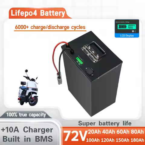 72V 20ah 40ah 60ah 80ah 100ah 120ah 150ah 180ah lifepo4 lithium battery BMS for scooter Inverter EV 