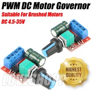 PWM DC Motor Governor 5A 90W Adjustable DC 4.5V-35V Driver Motor Speed Regulator Control Switch
