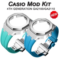for GA2100Modification Mod Kit GEN4  Metal Bezel 4th Generation Rubber&Steel Watch Case Strap GA2100
