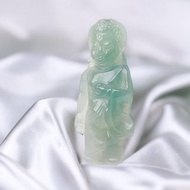 【屬豬本命佛】冰綠翡翠精雕阿彌陀佛 | 天然緬甸玉翡翠A貨 |送禮