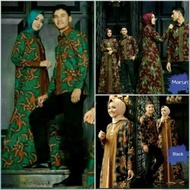 Couple zhafir baju muslim pasangan sarimbit batik pesta mewah lebaran
