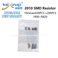 (200pcs) 2010 SMD Resistor Assorted Kit 10ValuesX20PCS 1R00~R820 Ohm 1% R100 R620 R470 R330 R220 Ohm
