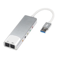 【uhunhn】-USB External Audio Converter External Audio Card 5.1 Channel Headphone Adapter Sound Card S