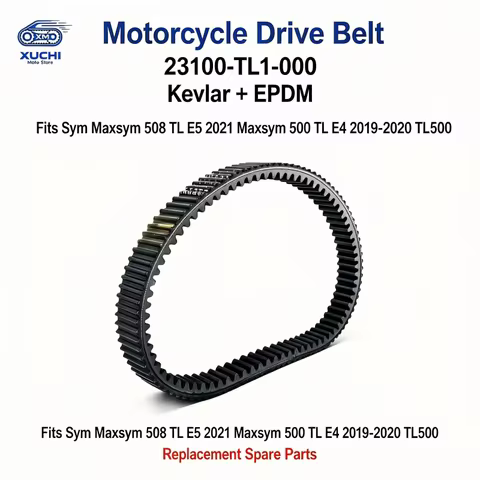 Kevlar EPDM Reinforced Drive Belt 23100‑TL1‑000 Motorcycle Transmission Belt Compatible with Sym Max
