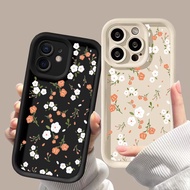 Orange And White Small Floral Case For Huawei Honor 90 200 300 Pro 70 10i X9 9X X7 X9C MAGIC 6 PRO 7