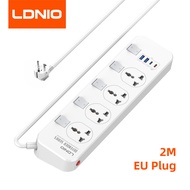 ตัวขยาย LDNIO ปลั๊กไฟอังกฤษสหรัฐสหภาพยุโรปเต้าเสียบหลายไม้บรรทัดครอบจักรวาลยาว2เมตรบอร์ดเชื่อมต่อขยา