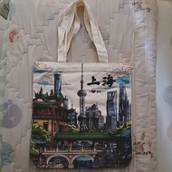 Shanghai China souvenir Tote bag, souvenir Tote bag from Shanghai China