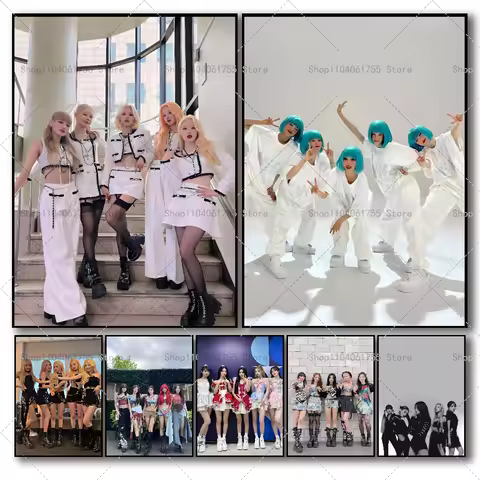 1PC Kpop (G)I-DLE Gidle Poster Self-adhesive Art Waterproof Paper Sticker Coffee House Bar Room Wall