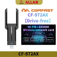 COMFAST CF-972AX Driver Free USB3.0 WiFi 5400Mbps WiFi6 USB Adapter 802.11ax for PC