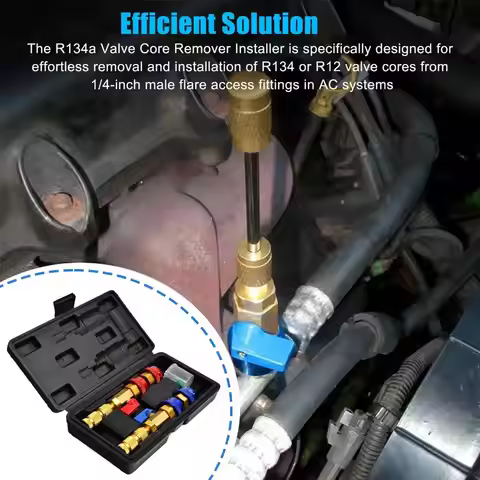 R134a R1234yf Air Condition Core Quick Remover Installer Tool Kit, For Standard And Jra Core Coupler