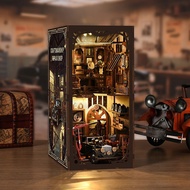 Manufacturer 3d Wooden Puzzle  Book Nook DIY Doll Houses Friendly Material Diy Miniature House Book 