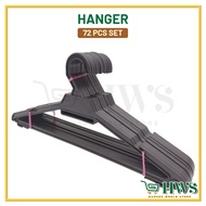 HWS 72 PCS HANGER DOBI (BLACK) HG8888