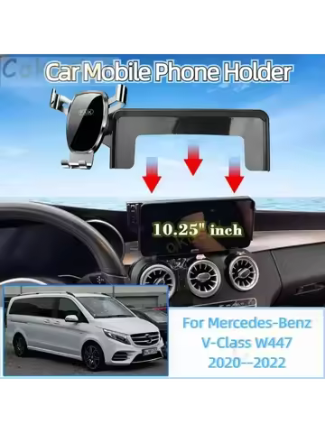 For Mercedes-Benz V-Class EQV Viano W447 2020 2021 2022 Car Mobile Phone Holder Air Vent Cellphone G