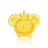 CHOW TAI FOOK 999 Pure Gold Zodiac Rat Charm - 皇帝鼠 King of Rat R23972