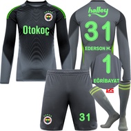 Goalkeeper Kit 1 Egribayat Jersey 31 Ederson Black Long-Sleeve Kit