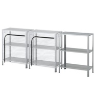 HYLLIS Shelving units with covers 180x27x74 cm