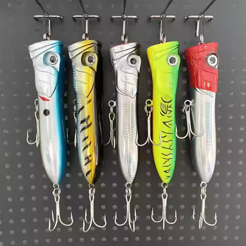 Giant Popper Topwater Lure - 7.28inch/106g Heavy-Duty Saltwater Fishing Look Realistic Popping /Minn
