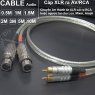 XLR to RCA 1 Cable DIYbag 0.5M to 3M - canon female to AV cable
