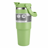 900ml 30oz 316 Stainless Steel Vacuum Insulated 2 Way Functional Bottle With Handle Coffee Mug Therm