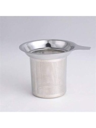 1 件不鏽鋼茶壺泡茶過濾器、泡茶過濾器、飲料粉篩、沖孔和蝕刻網