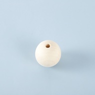 Manik dengan Lubang 6-50mm DIY Manik Aksesori Kayu Teratai Manik Kayu Manik Bulat Pukal Kraf Kayu UT