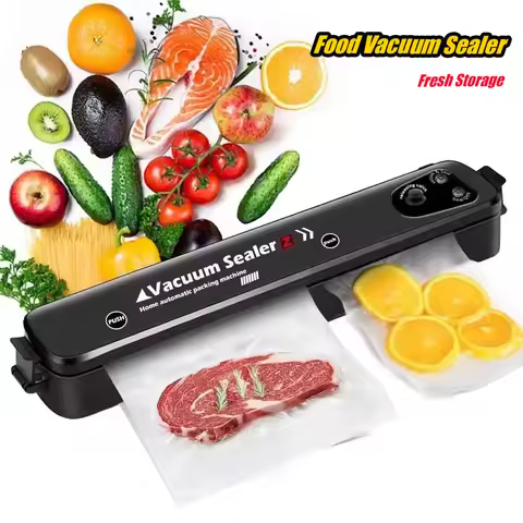 Food Vacuum Sealer Packaging Machine 5 Levels Security Protection Strong suction Undamaged sealing S