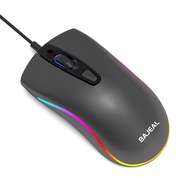 BAJEAL D1 Wired Gaming 4D Mouse Office Home Game Lighting Computer Notebook USB Mouse
