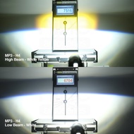 Lampu Mini Biled Projie H4 LED 50W Motor Mobil Projector Laser Cut Off Super Terang PNP MP3 LUXIMOS