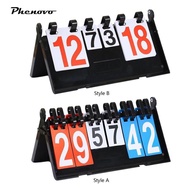 [Phenovo] Table Scoreboard Flip Table Scoreboard Scoreboard for Basketball Tennis