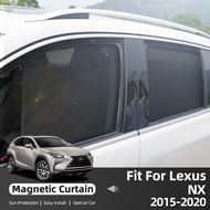 For Lexus NX NX200 NX200H NX200T NX300H NX300 2015-2021 Rear Window Sun Shade Car Sunshade Magnetic 
