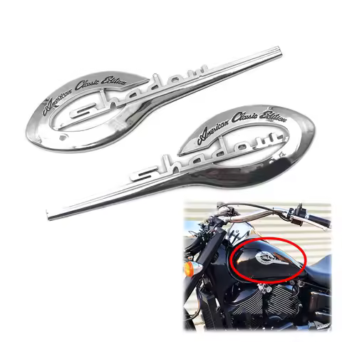1 Pair For Honda Shadow VT VTX 400 500 600 750 1100 ACE 3D Emblem Badge Fuel Gas Tank Sticker Decals