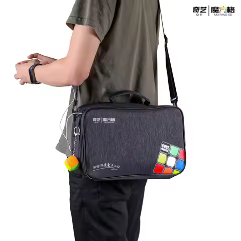 MoYu QiYi Shoulder Bag Handbag Black Professional Backpack Bag For Magic Puzzle Cube 2x2 3x3x3 4x4 5