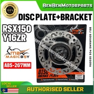 [MAGIC BOY] DISC PLATE ABS Y16/RSX150 267MM 40 HOLE DISC CNC ABS PNP WITH BRACKET SENSOR